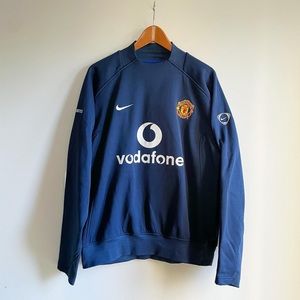 Vintage Vodafone Manchester United Nike Crewneck